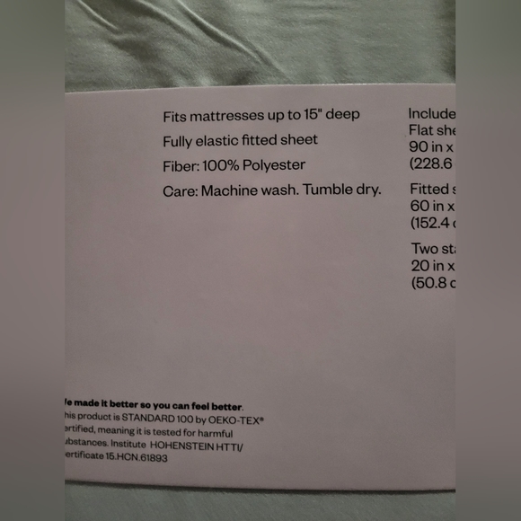 Room Essentials Queen Sheet Set - Mint - Picture 6 of 9